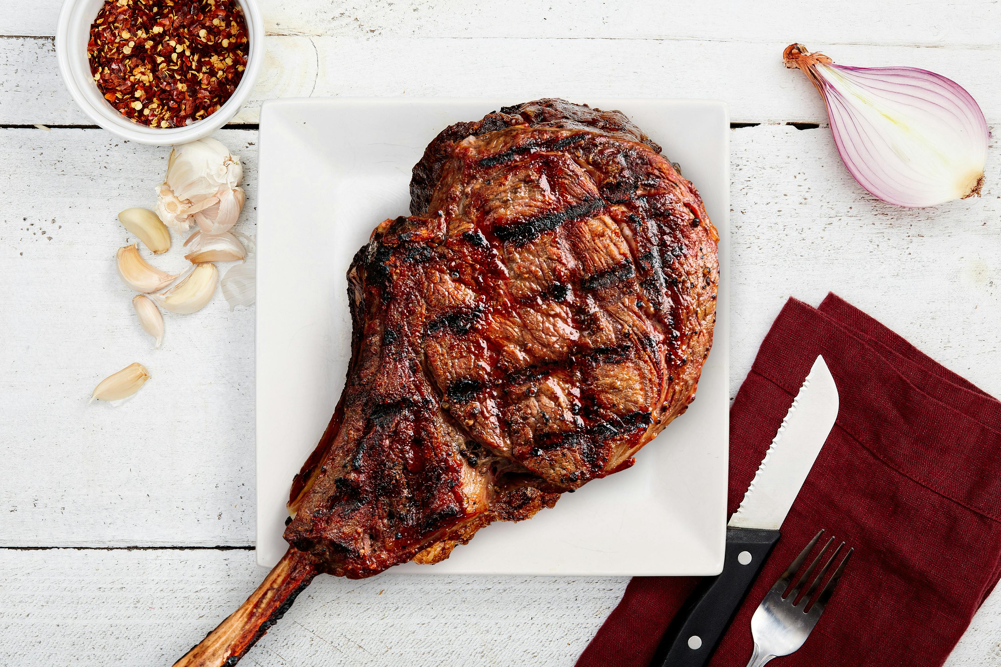 Prime Split Bone Tomahawk Steak