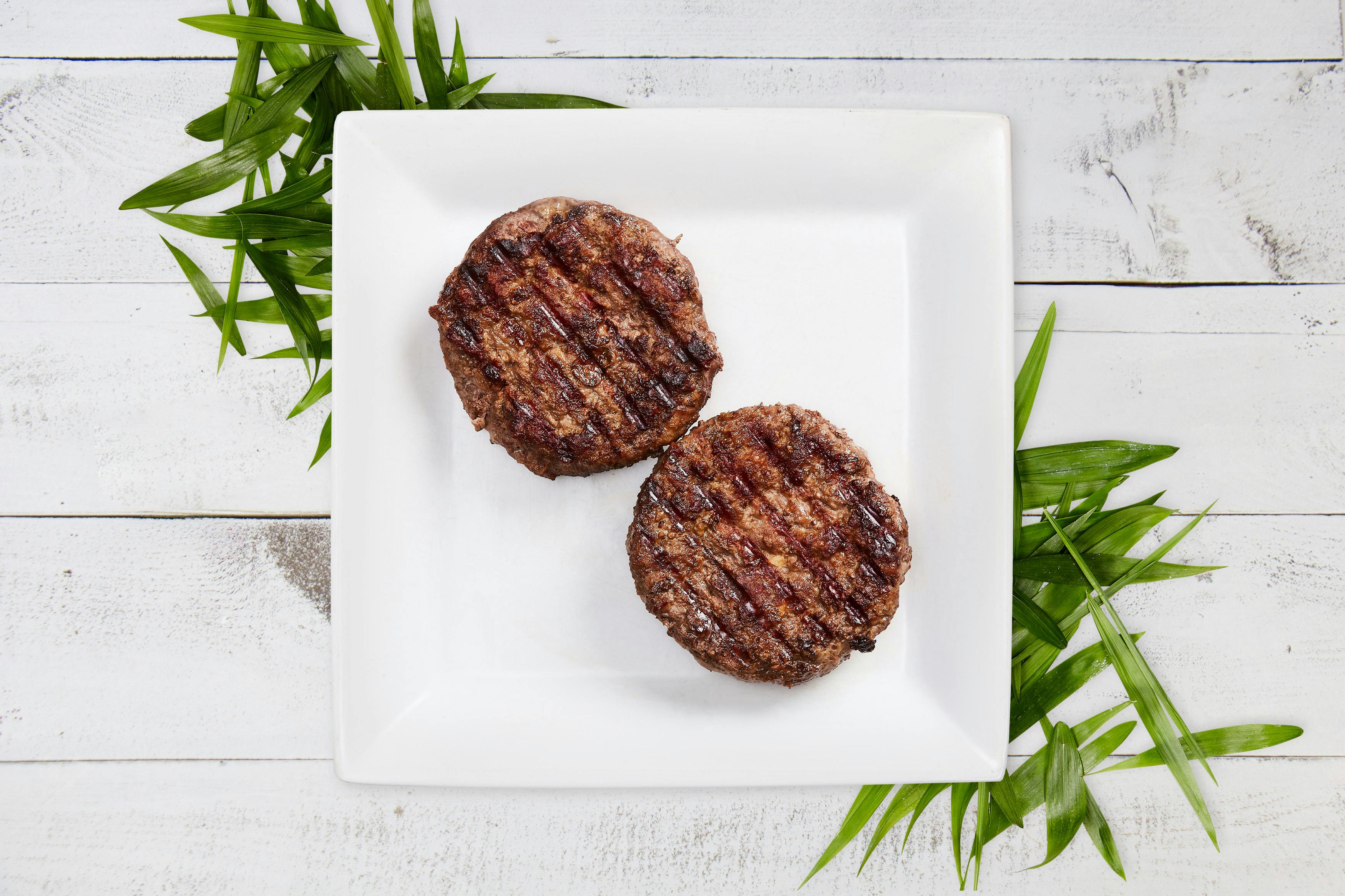 Grass-Fed and Finished Sirloin Beef Burgers