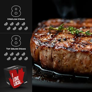 Boîte de Steaks de Contre-Filet et de Haut de Surlonge