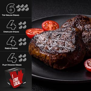 Boîte de Steaks de Bœuf Nourri à l’Herbe