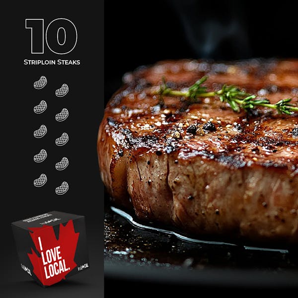 Grass-Fed & Finished Striploin Steak Value Box
