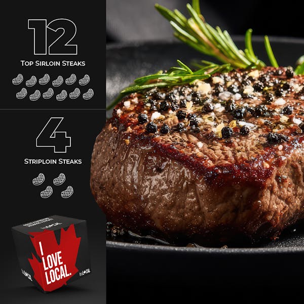 Grass-Fed and Finished Sirloin and Striploin Value Box