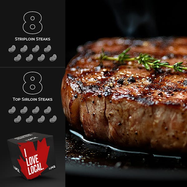 AAA Sirloin and Striploin Steak Box