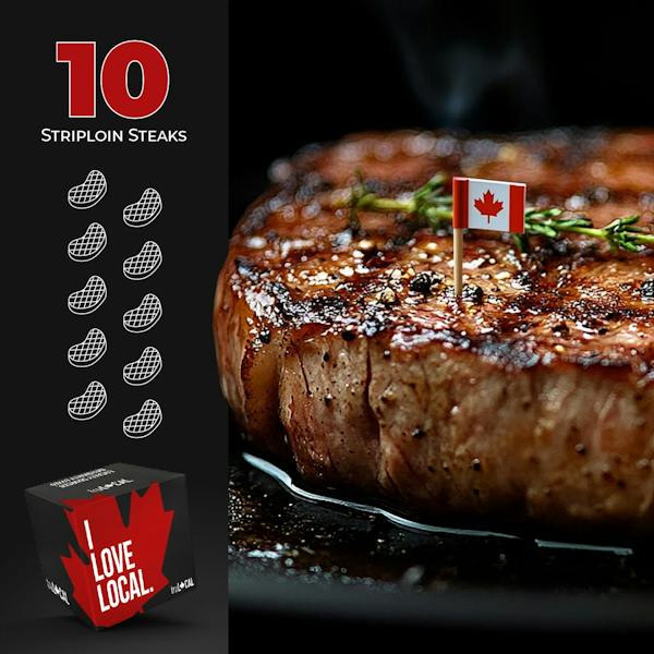 Grass-Fed & Finished Striploin Steak Value Box